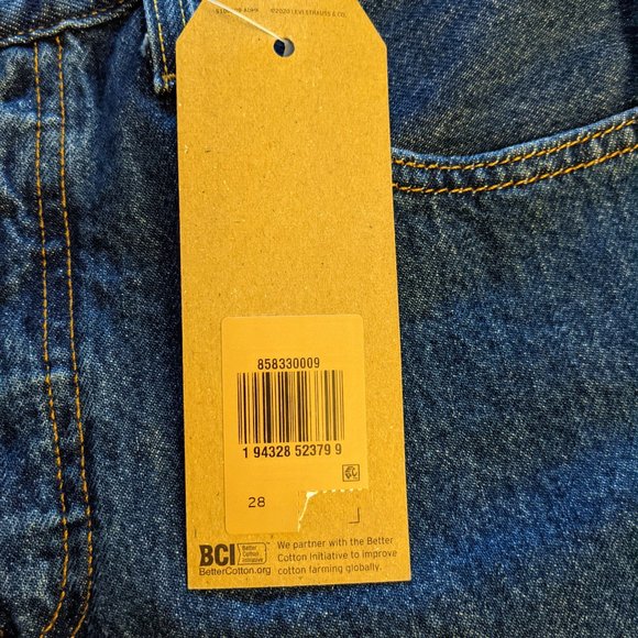 New Levi's 501 Mid Thigh High Rise Denim Shorts - Picture 10 of 10